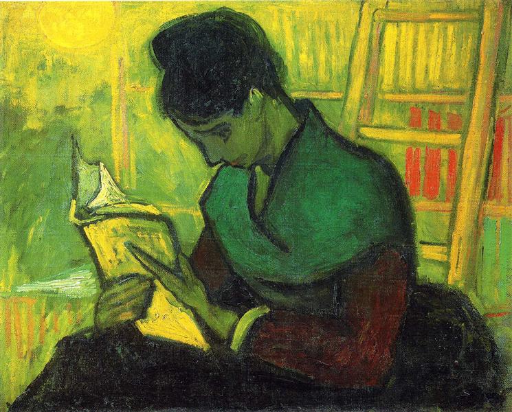 Четяща жена, картина, световноизвестен художник, известна картина, момичето, което чете, young girl reading, reader, young reader, www.literaturazamen.com